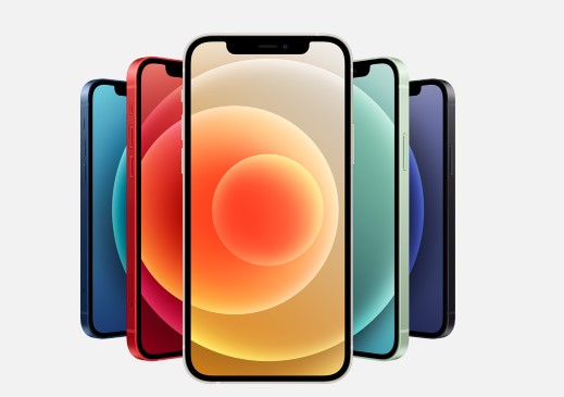 Iphones de diversas cores